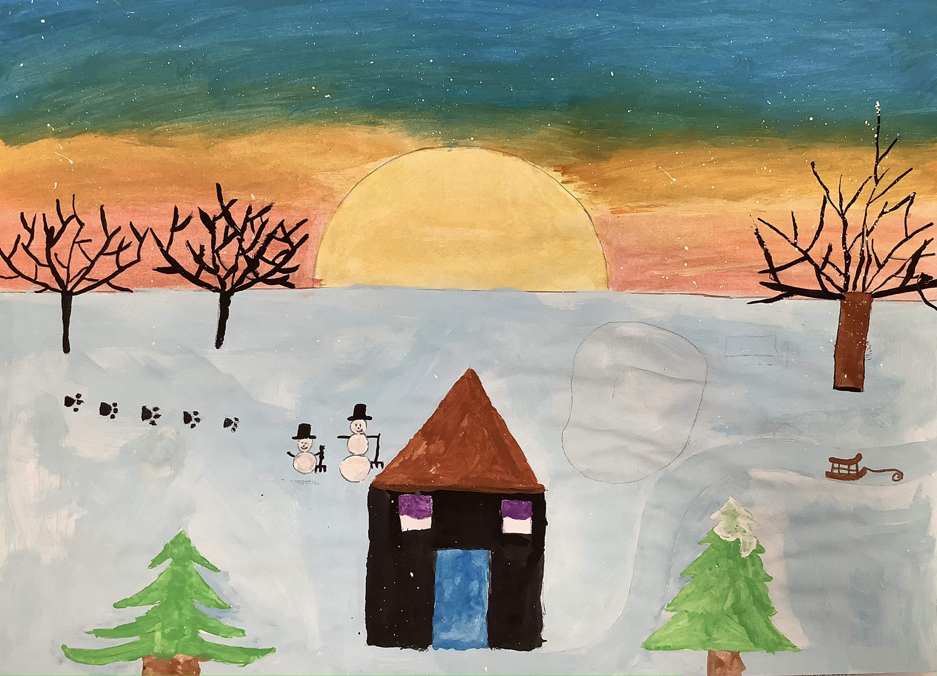 Lina Klassen, Wasserfarbe, Klasse 5a