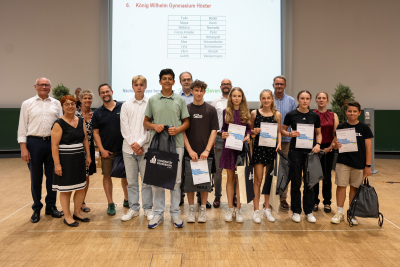 KWGlerinnen und KWGler erhalten Förderpreis der Wirtschaft – Auszeichnung für besondere Leistungen in den Naturwissenschaften und Mathematik