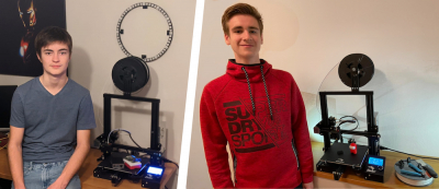 Jan Heider und Leon Kniffki (Q1) lernen Welt der 3D-Drucker kennen